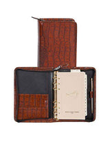 Scully DARK BRN 6 RING WEEKLY ORGANIZER - Scully Leather - Flyclothing LLC