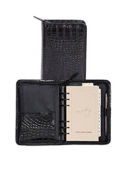 Scully BLACK 6 RING WEEKLY ORGANIZER - Scully Leather