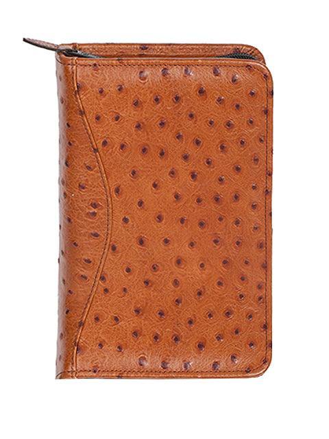 Scully ANT. BRN 6 RING WEEKLY ORGANIZER - Scully Leather