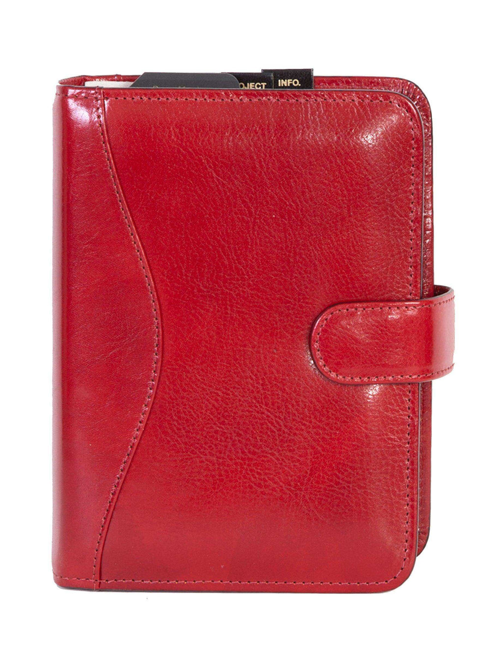Scully RED 6 RING TAB WEEKLY ORGANIZER - Scully Leather - Flyclothing LLC