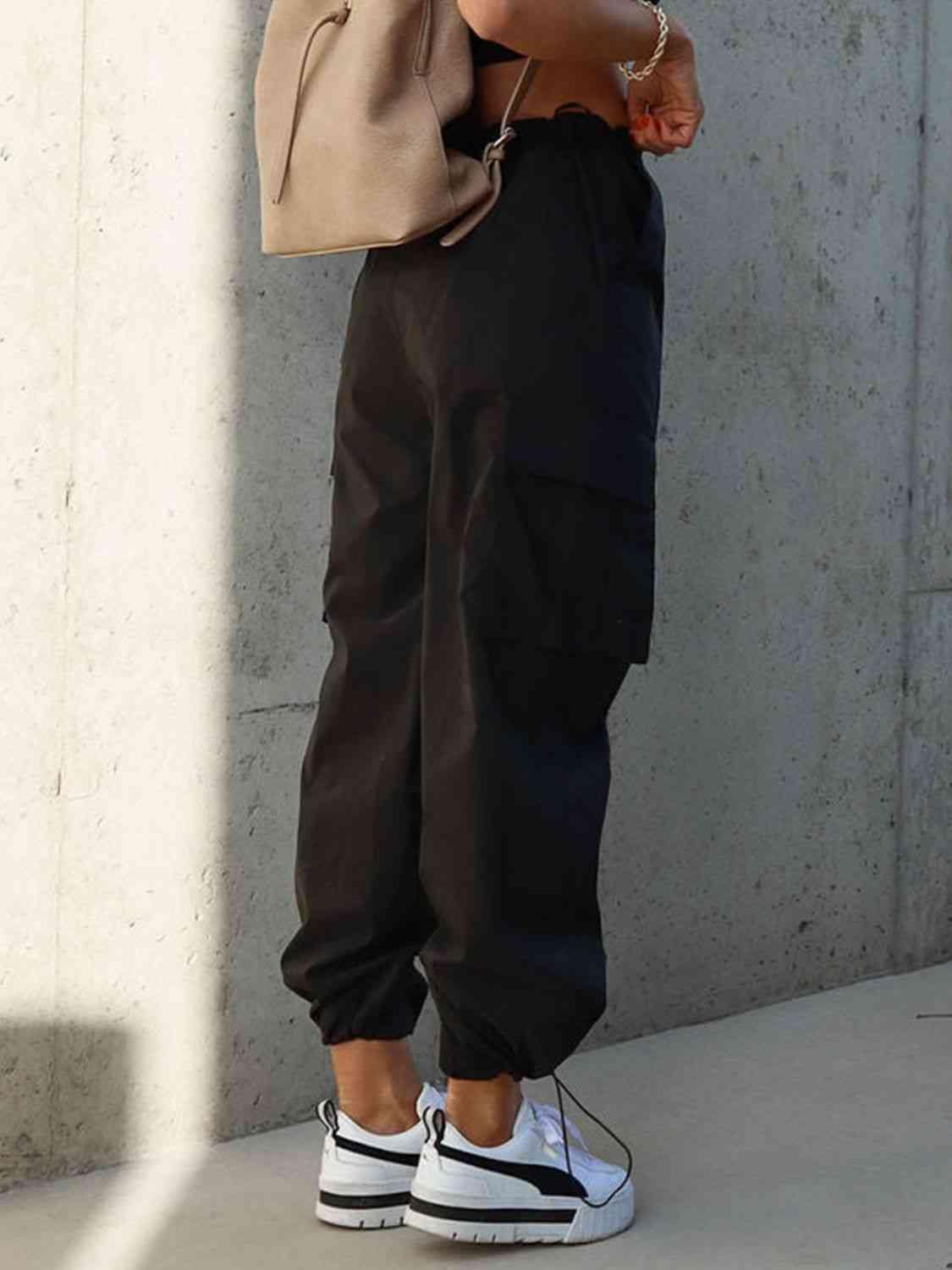 Drawstring Pants with Pockets - Trendsi