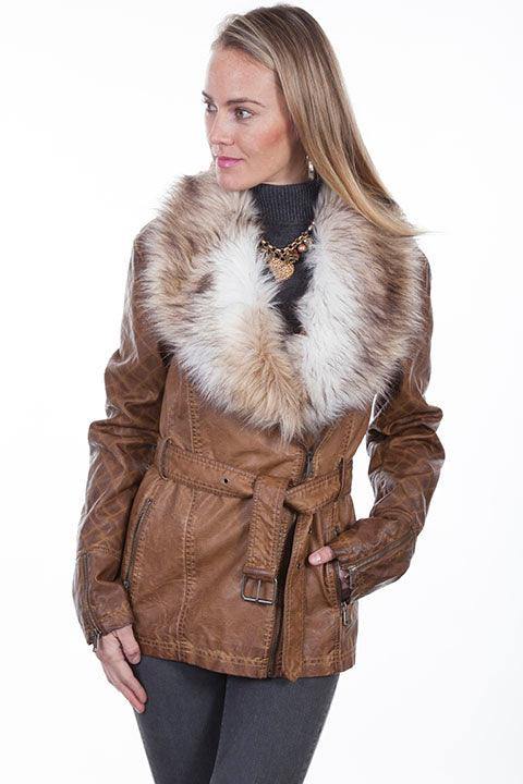 Scully BROWN LADIES JACKET - Scully Leather