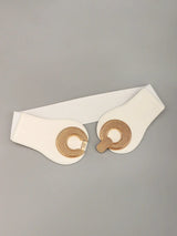 Alloy Buckle Elastic PU Belt - Trendsi - Flyclothing LLC