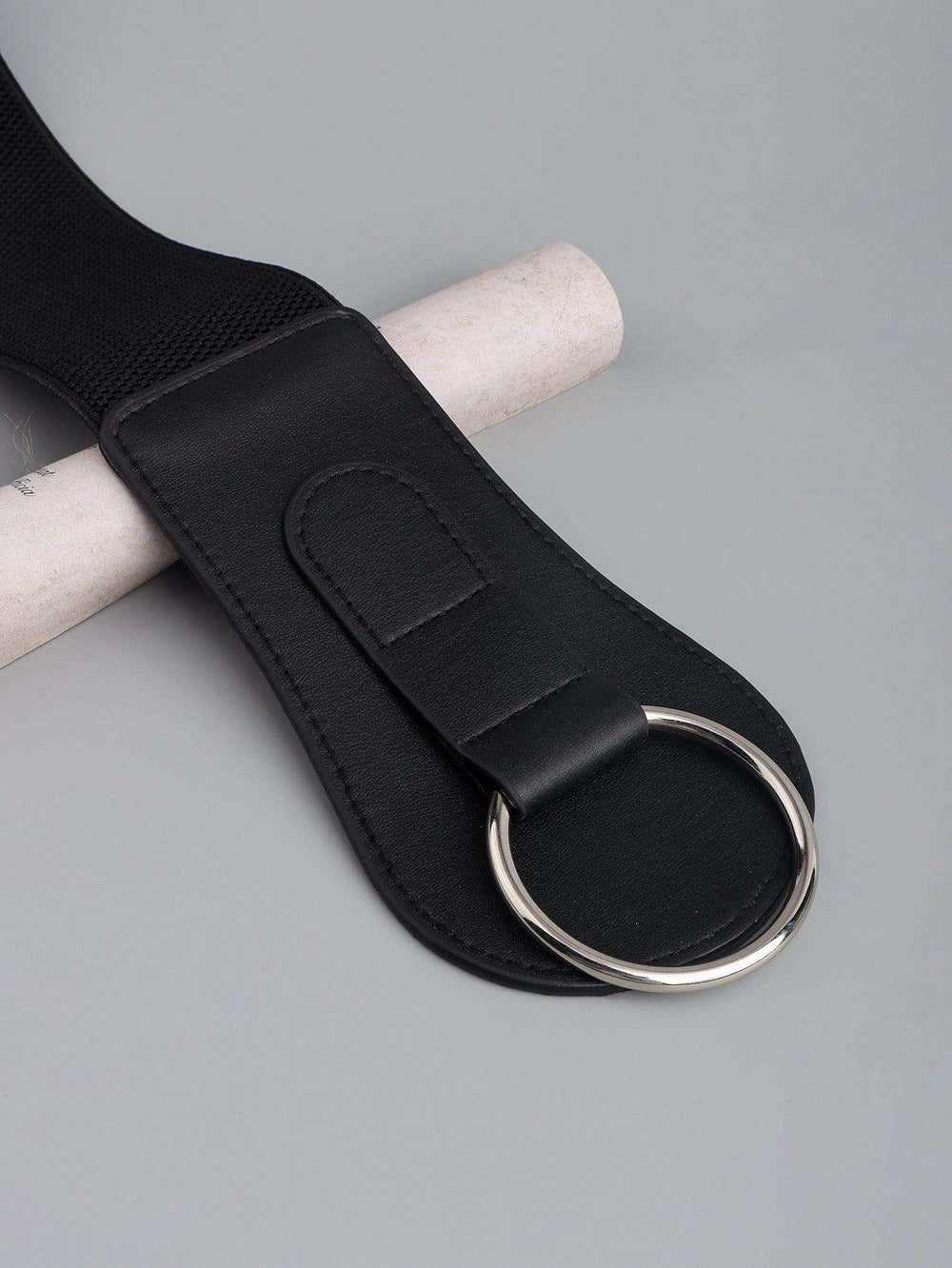 PU Elastic Wide Belt - Trendsi - Flyclothing LLC