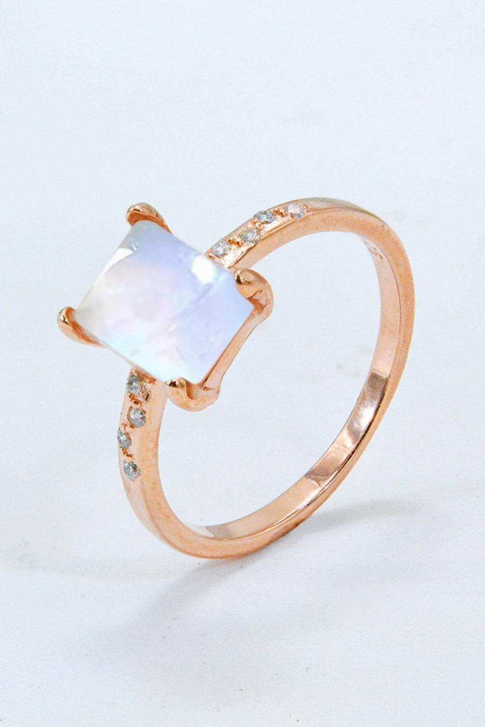 Square Moonstone Ring - Trendsi - Flyclothing LLC
