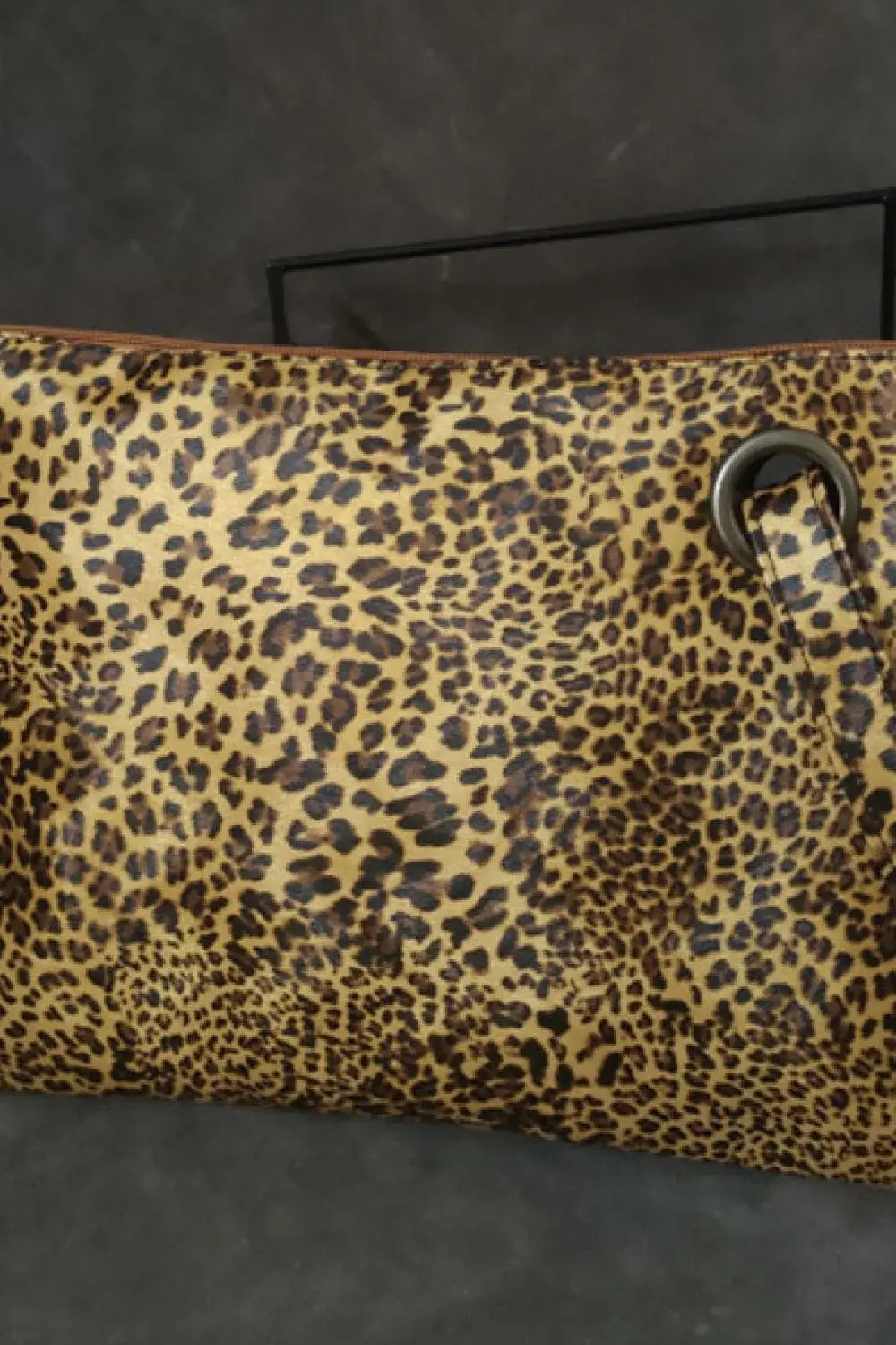 Leopard PU Leather Clutch - Trendsi - Flyclothing LLC