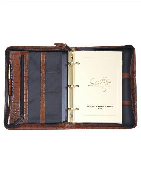 Scully DARK BRN MINI TABLET ORGANIZER - Scully Leather