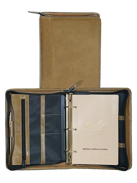 Scully Leather Aloe 3 Ring Zip Weekly - Flyclothing LLC