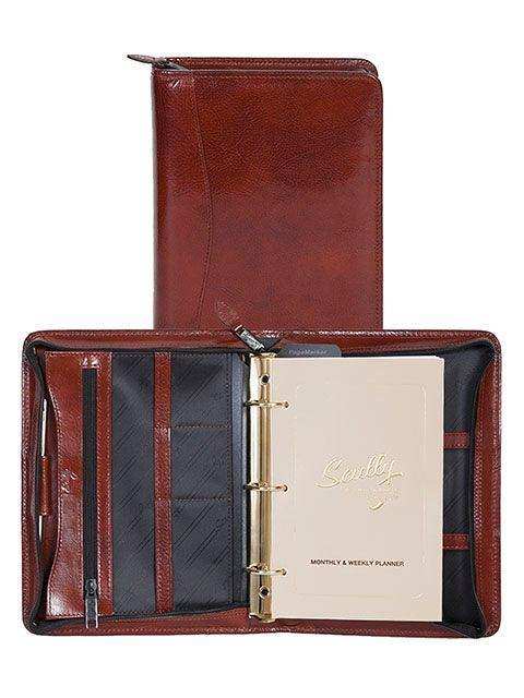 Scully MAHOGANY MINI TABLET ORGANIZER - Scully Leather - Flyclothing LLC