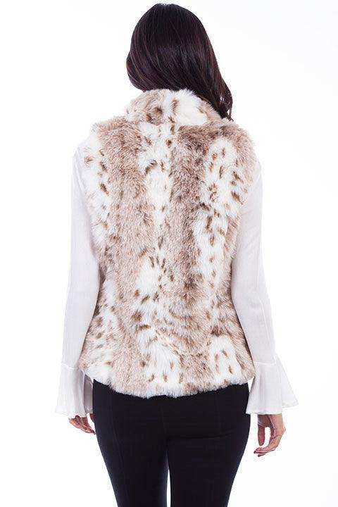Scully LEOPARD REVERSIBLE FAUX FUR LEOPARD VEST - Scully Leather - Flyclothing LLC