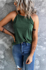 Curved Hem Grecian Tank Top - Trendsi