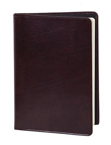 Scully Leather Bonded Leather Burgundy Blank Manuscript - Scully Leather