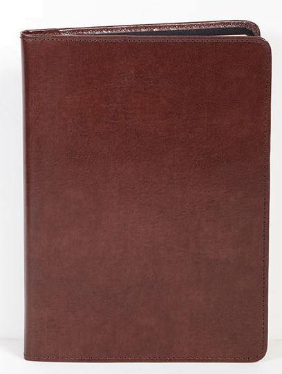 Scully Leather Bonded Leather Brown Blank Manuscript - Scully Leather