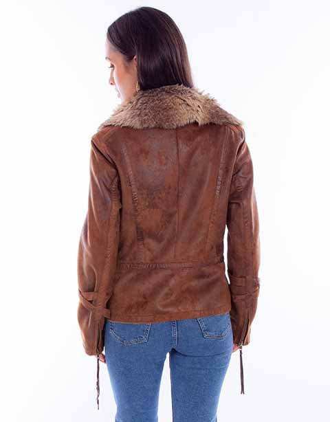 Scully Leather Honey Creek Brown Ladies Jacket - Scully Leather - Flyclothing LLC