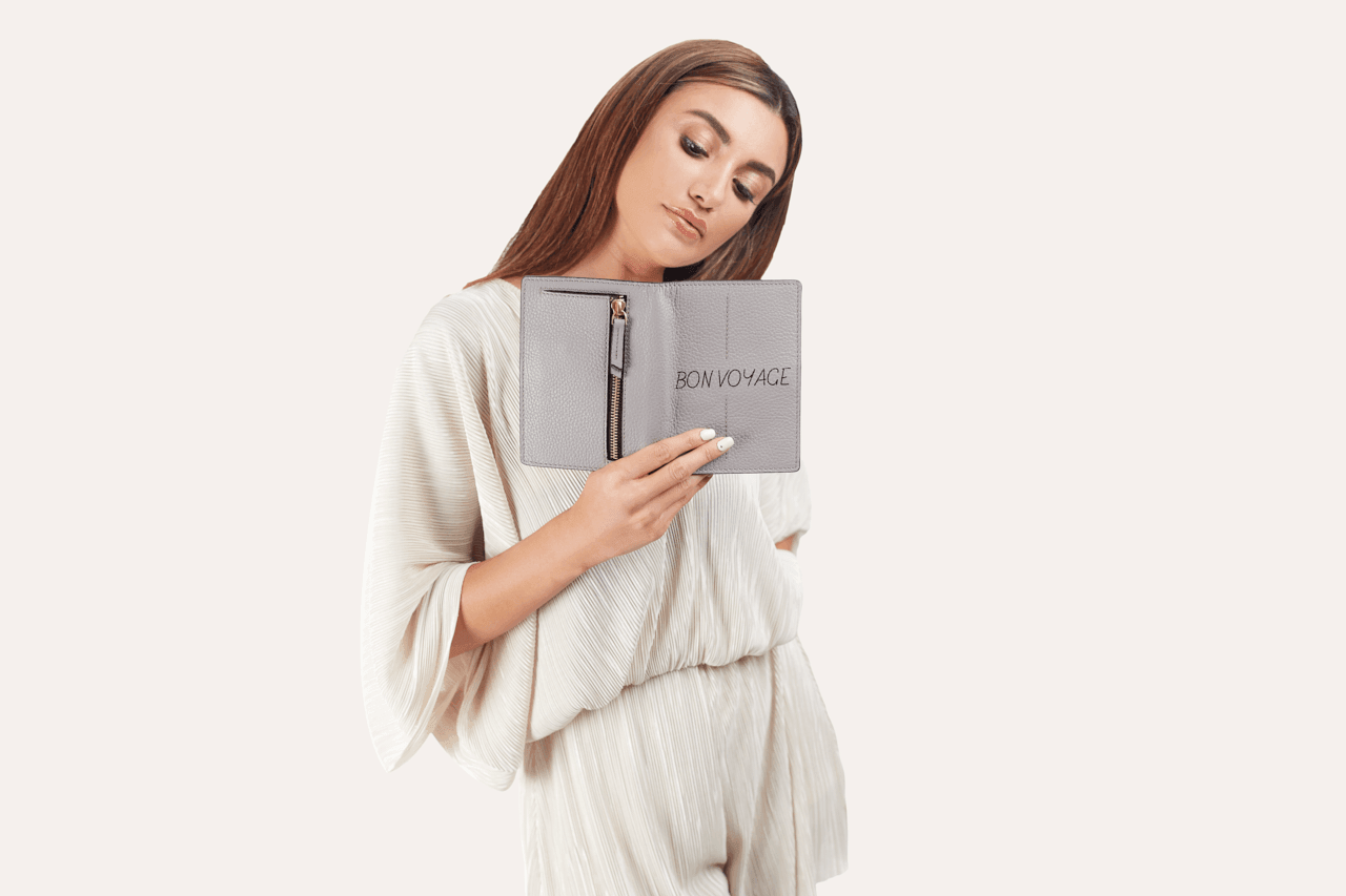 Kiko Leather Passport Sleeve - Kiko