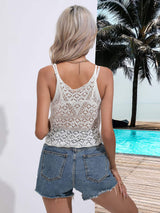 Spaghetti Strap Scoop Neck Knit Cami - Trendsi - Flyclothing LLC