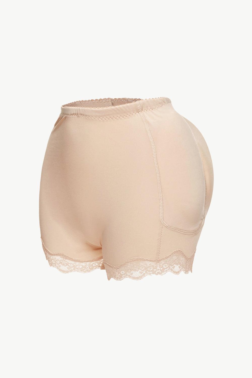 Full Size Lace Trim Shaping Shorts - Flyclothing LLC