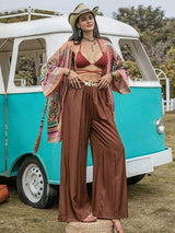 High Waist Wide Leg Pants - Trendsi - Flyclothing LLC
