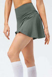 High Waist Wide Waistband Active Skirt - Trendsi - Flyclothing LLC