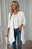 Open Front Long Sleeve Cardigan - Trendsi - Flyclothing LLC