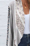 Printed Open Front Long Sleeve Cardigan - Trendsi - Flyclothing LLC