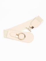 PU Elastic Wide Belt with Alloy Buckle - Trendsi - Flyclothing LLC