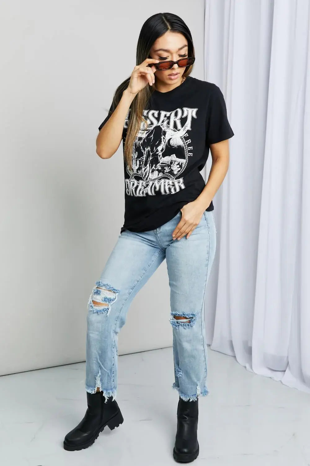 mineB Full Size DESERT DREAMER Graphic Tee - Trendsi - Flyclothing LLC