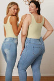 Basic Bae Full Size Square Neck Sleeveless Bodysuit - Trendsi - Flyclothing LLC