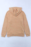 Waffle-Knit Drawstring Kangaroo Pocket Hoodie - Trendsi - Flyclothing LLC