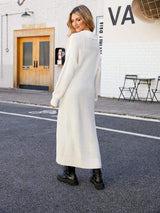 Full Size Collared Open Front Duster Cardigan - Trendsi - Flyclothing LLC