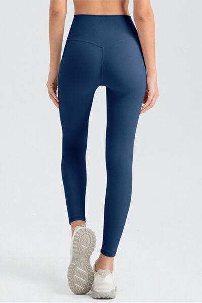 High Waist Skinny Active Pants - Trendsi - Flyclothing LLC