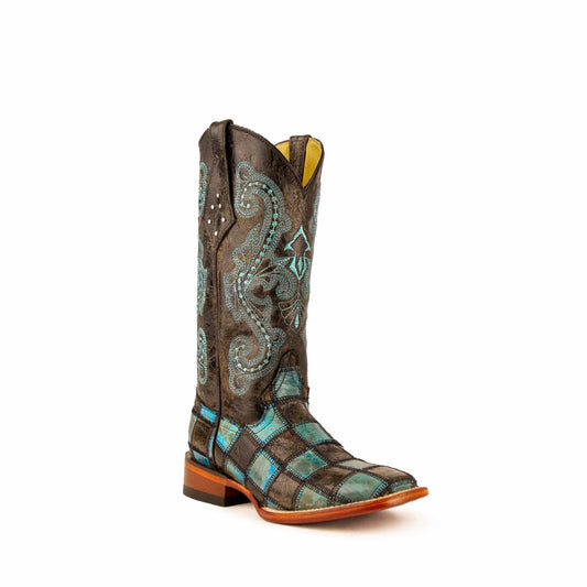 Ferrini USA Patchwork Ladies' Boots - Ferrini USA