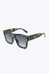 UV400 Patterned Polycarbonate Square Sunglasses - Trendsi - Flyclothing LLC