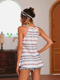 Striped Tied Curved Hem Cami - Trendsi - Flyclothing LLC