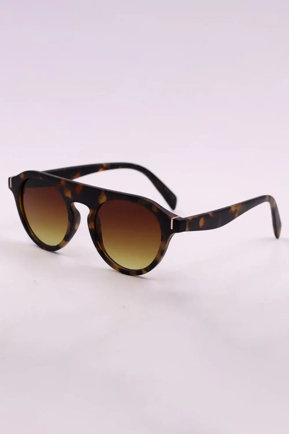 3-Piece Round Polycarbonate Full Rim Sunglasses - Trendsi - Flyclothing LLC