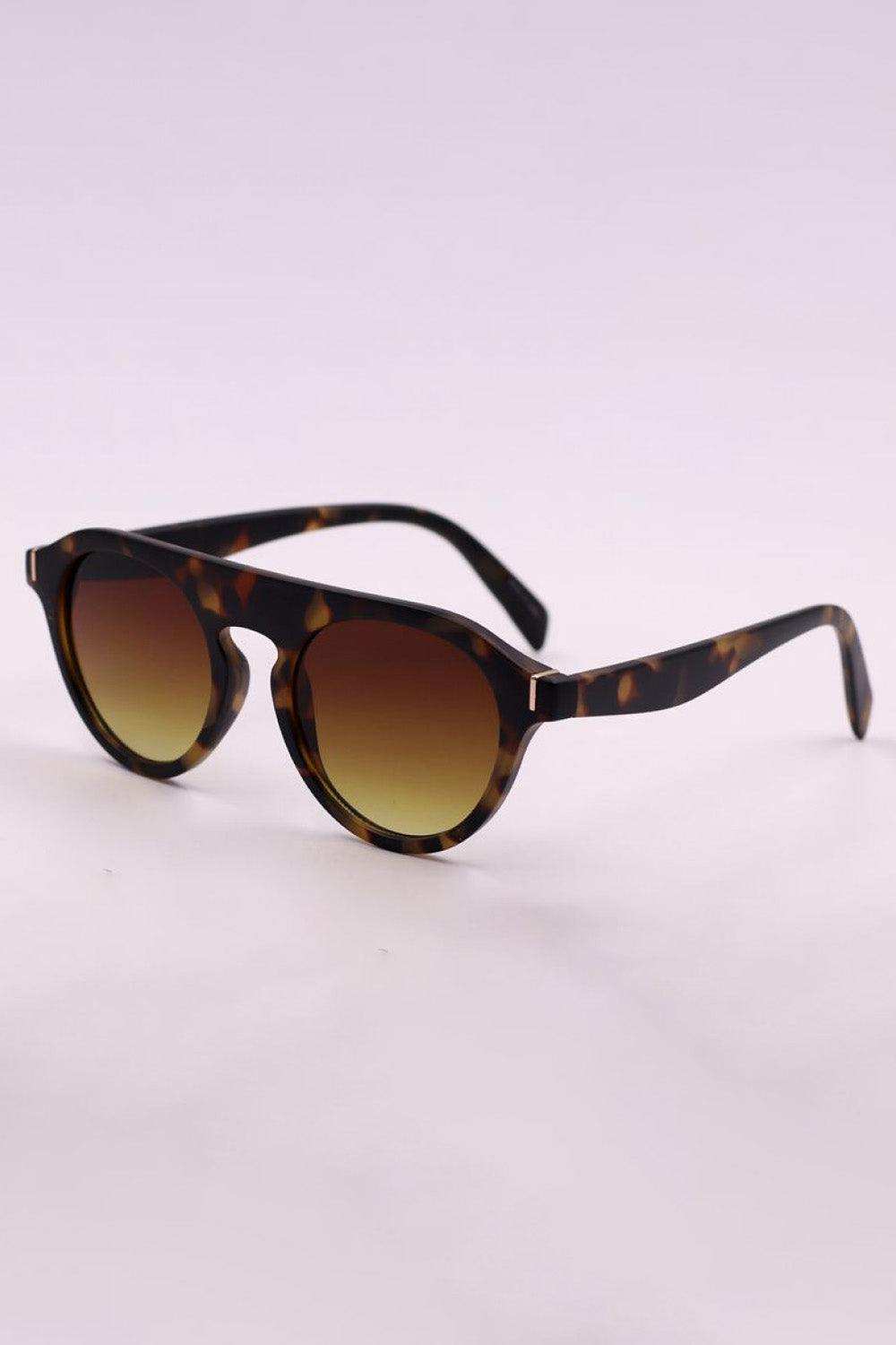 3-Piece Round Polycarbonate Full Rim Sunglasses - Trendsi - Flyclothing LLC