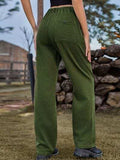 High Waist Cargo Straight Jeans - Trendsi - Flyclothing LLC