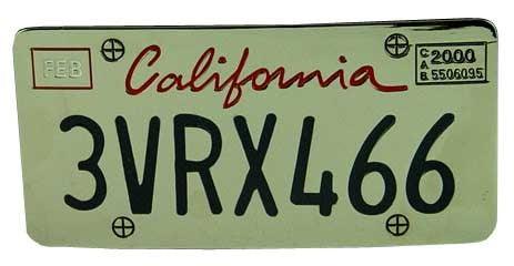 California License Plate Buckle - Flyclothing LLC