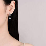 2 Carat Moissanite 925 Sterling Silver Earrings - Trendsi - Flyclothing LLC