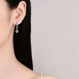 2 Carat Moissanite 925 Sterling Silver Earrings - Trendsi - Flyclothing LLC