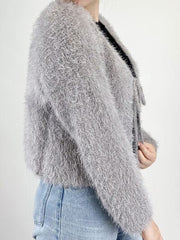 Tied Open Front Dropped Shoulder Cardigan - Flyclothing LLC