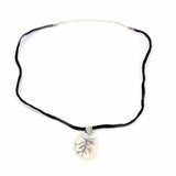 Pendant, Silver Branches on Mother of Pearl - Artisana