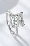 5.52 Carat Moissanite Side Stone Ring - Trendsi