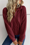 Zip-Up Sherpa Collared Neck Jacket with Pockets - Flyclothing LLC