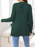 Button Down Cable-Knit Cardigan - Trendsi - Flyclothing LLC