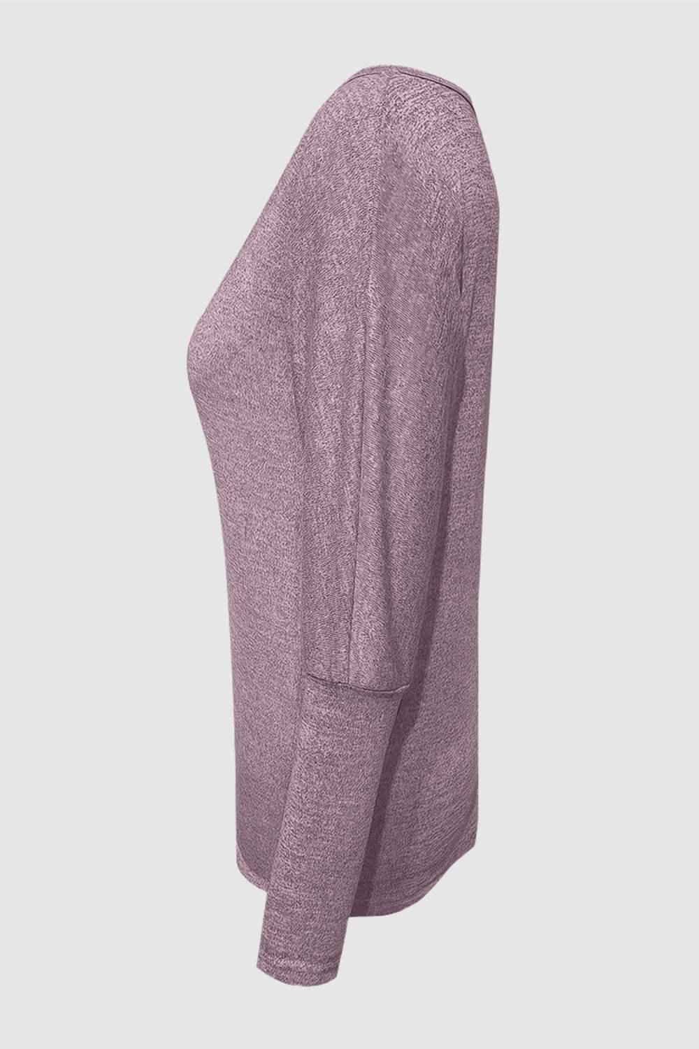 Cutout Round Neck Long Sleeve T-Shirt - Trendsi - Flyclothing LLC
