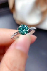 All For You 2 Carat Moissanite 925 Sterling Silver Ring - Trendsi - Flyclothing LLC