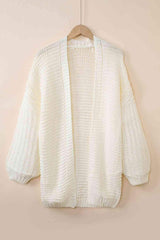 Open Front Longline Cardigan - Trendsi - Flyclothing LLC