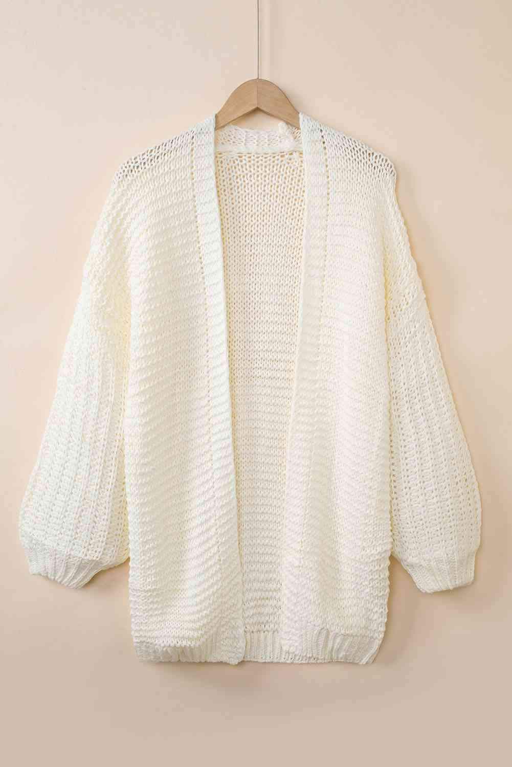 Open Front Longline Cardigan - Trendsi - Flyclothing LLC