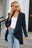 Open Front Long Sleeve Cardigan - Trendsi - Flyclothing LLC
